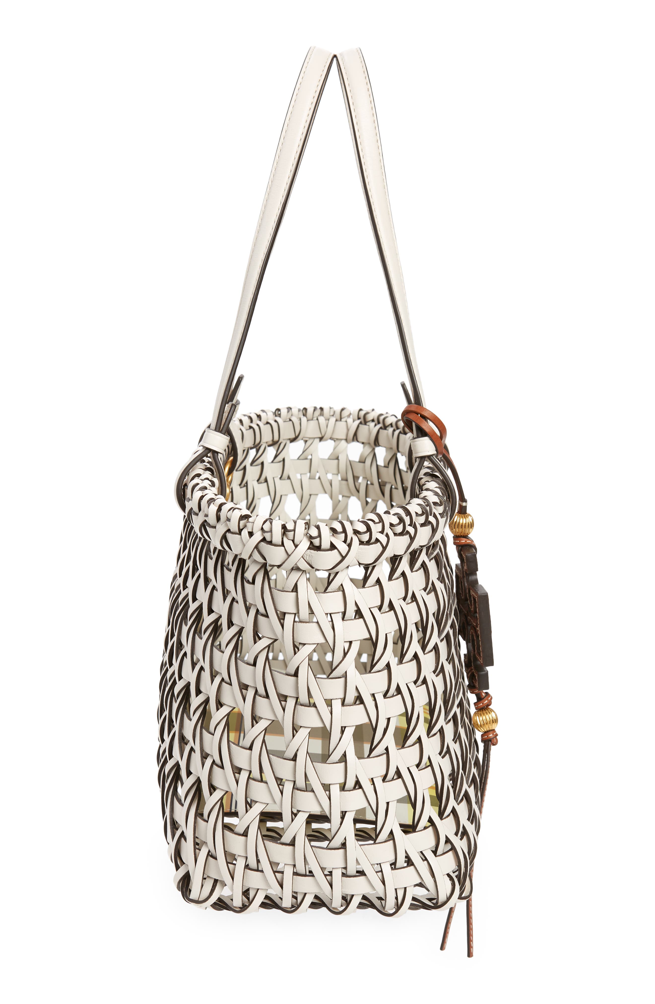Tory Burch Miller Garden Basketweave Tote, Alternate, color, 