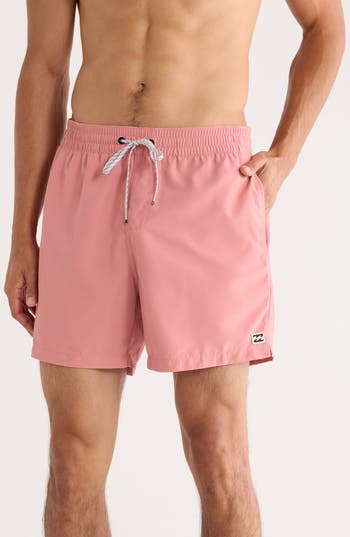 Billabong Shorely Swim Trunks In Pink