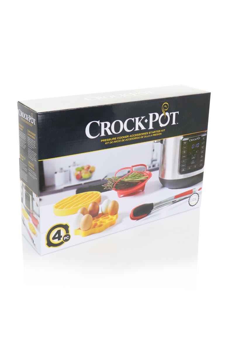Crock-pot 4 Piece Pressure Cooker Accessories Starter Kit, Alternate, color, Red