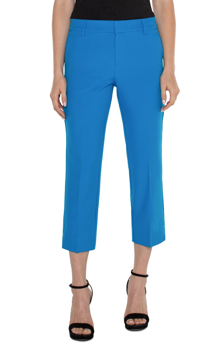 Liverpool Los Angeles Kelsey Crop Slim Stretch Suiting Trousers, Main, color,