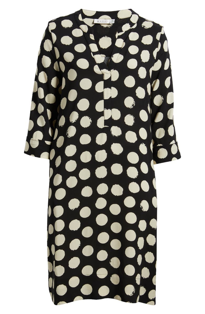 Masai Copenhagen Nokolo Polka Dot Shift Dress, Alternate, color, 