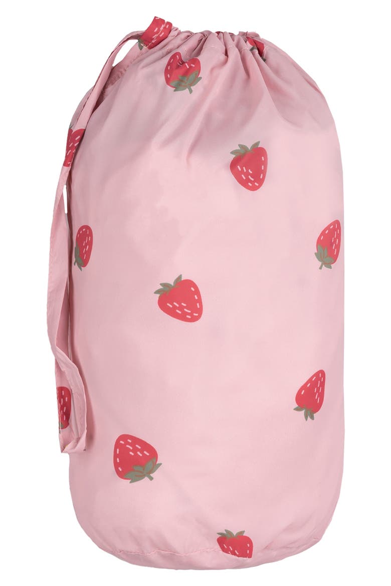 Print Water Resistant Hooded Quilted Jacket, Alternate, color, PINK