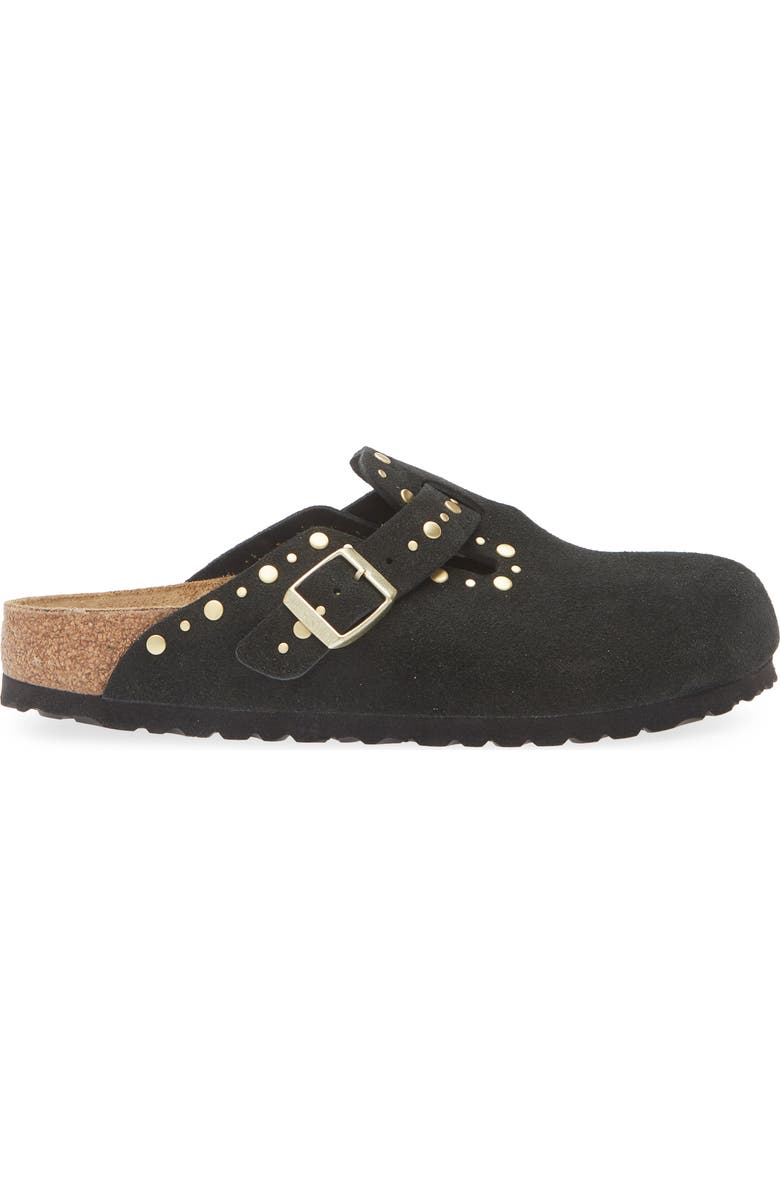 Birkenstock Boston Rivets Clog, Alternate, color, Black