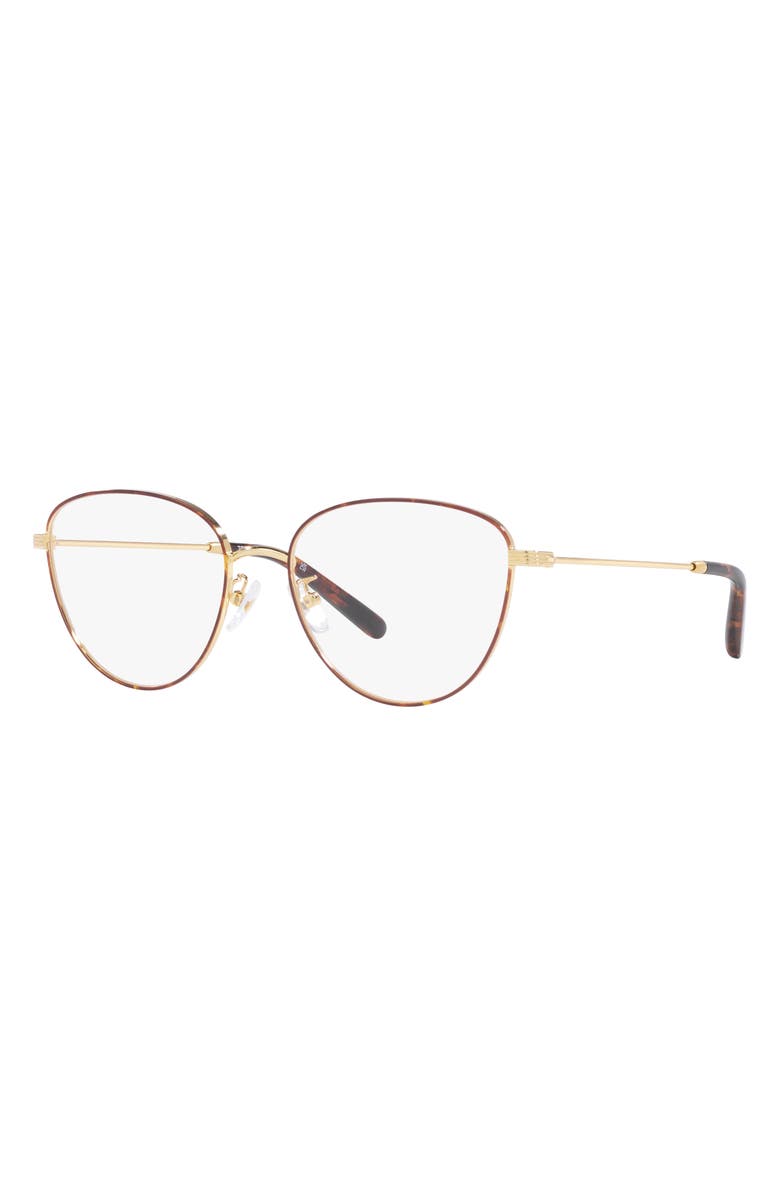 Tory Burch 54mm Oval Optical Glasses, Alternate, color,