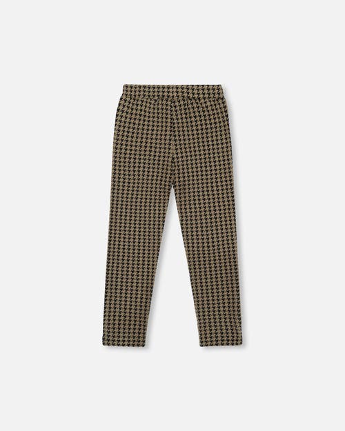 Deux Par Deux Jacquard Knit Pant With Welt Pocket In Black
