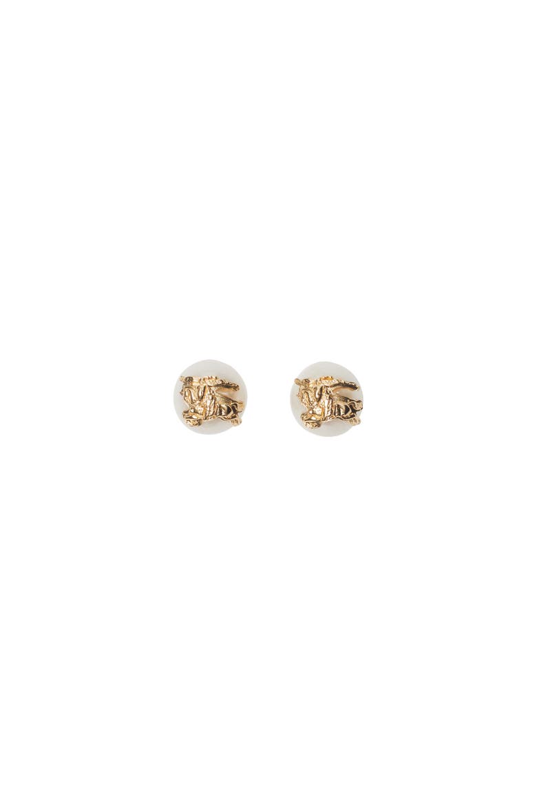 Knight Pearl Stud Earrings, Main, color, Gold/pearl