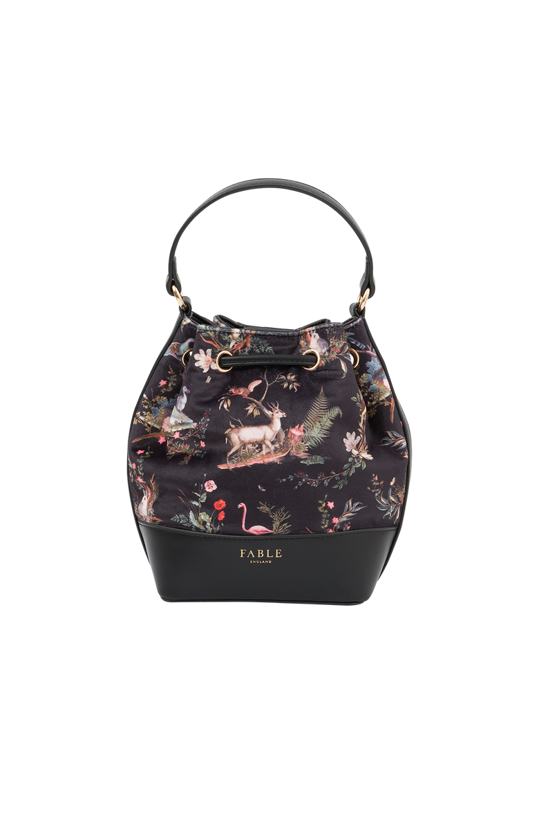 Fable England Wonderland Bucket Bag, Alternate, color, Black