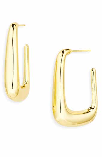 ARGENTO VIVO Puffy Rectangle Hoop Earrings