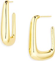 ARGENTO VIVO Puffy Rectangle Hoop Earrings