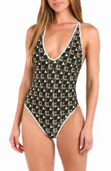 Sunshine 79 Trip Around Plunge Reversible One-Piece Swimsuit