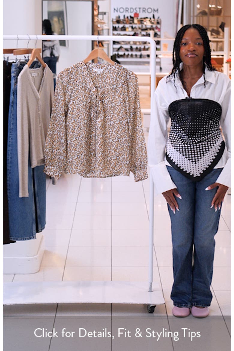 Print Lace-Up Top video