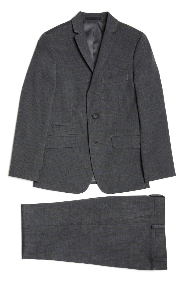 Andrew Marc Kids' Plaid Suit, Main, color, 