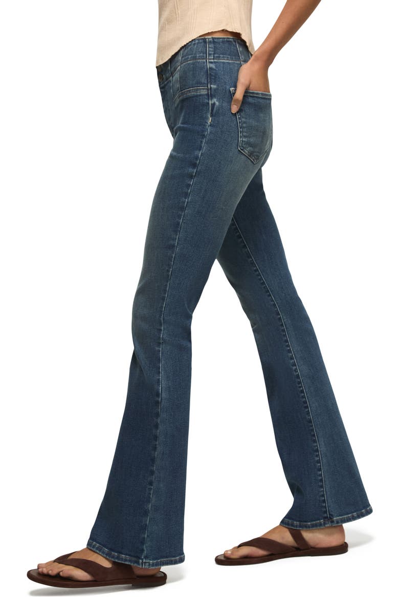 Stevie Seamed High Waist Flare Jeans, Alternate, color, PRINCESS WASH
