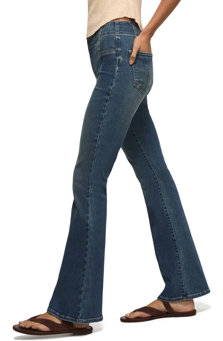 Lucky Brand Stevie Seamed High Waist Flare Jeans, Alternate, color, Princess Wash