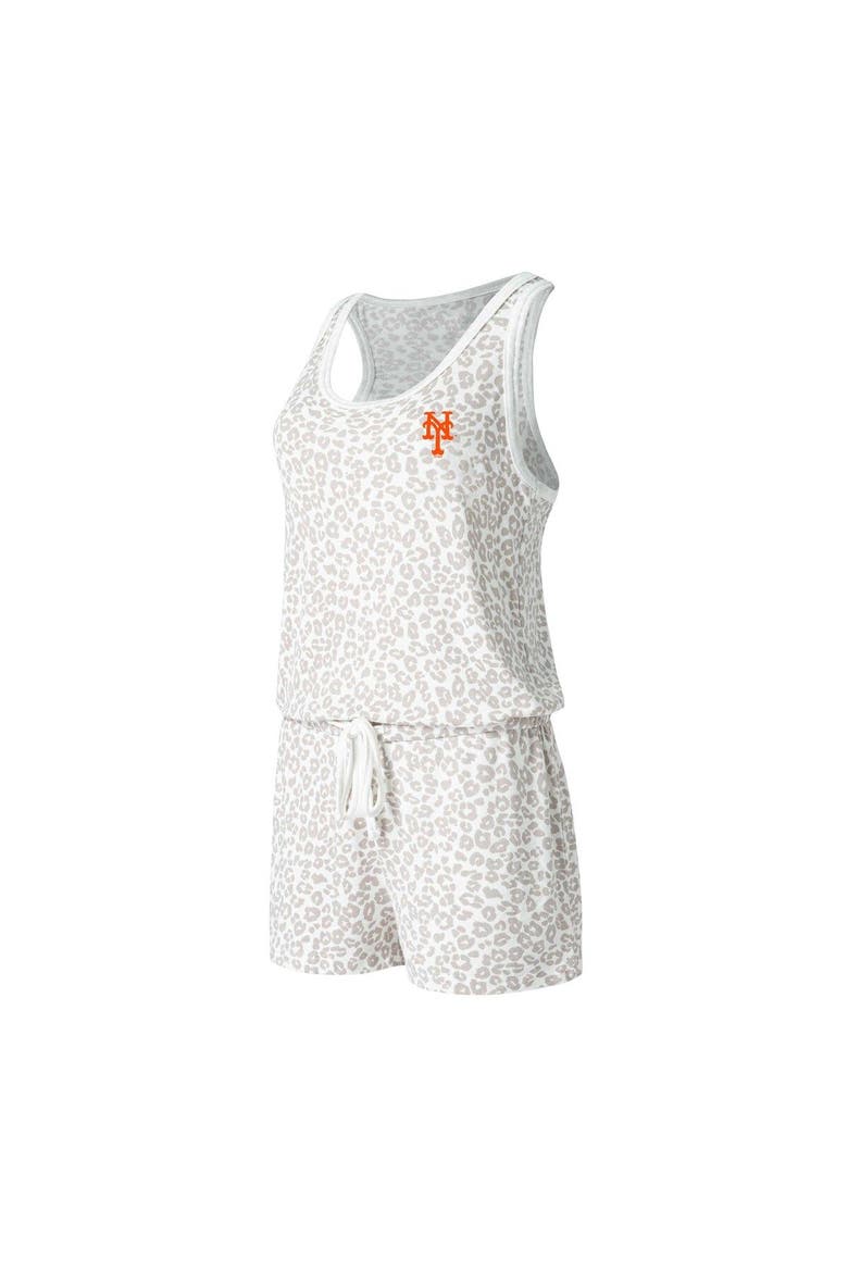 Women's Concepts Sport Cream New York Mets Montana Hacci Knit Romper, Main, color, Cream