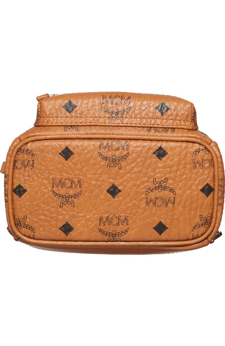 MCM X-Mini Stark Side Stud Convertible Backpack, Alternate, color, Cognac