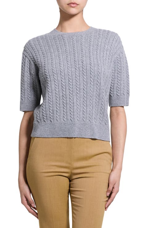 Short Sleeve Cashmere Sweater