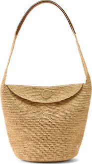 Helen Kaminski Yala Crochet Raffia Shoulder Bag