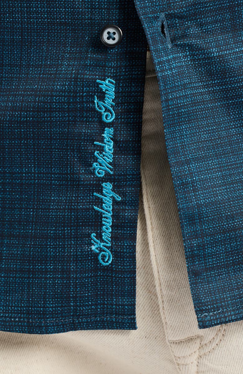 Robert Graham Roth Button-Up Shirt, Alternate, color, Teal