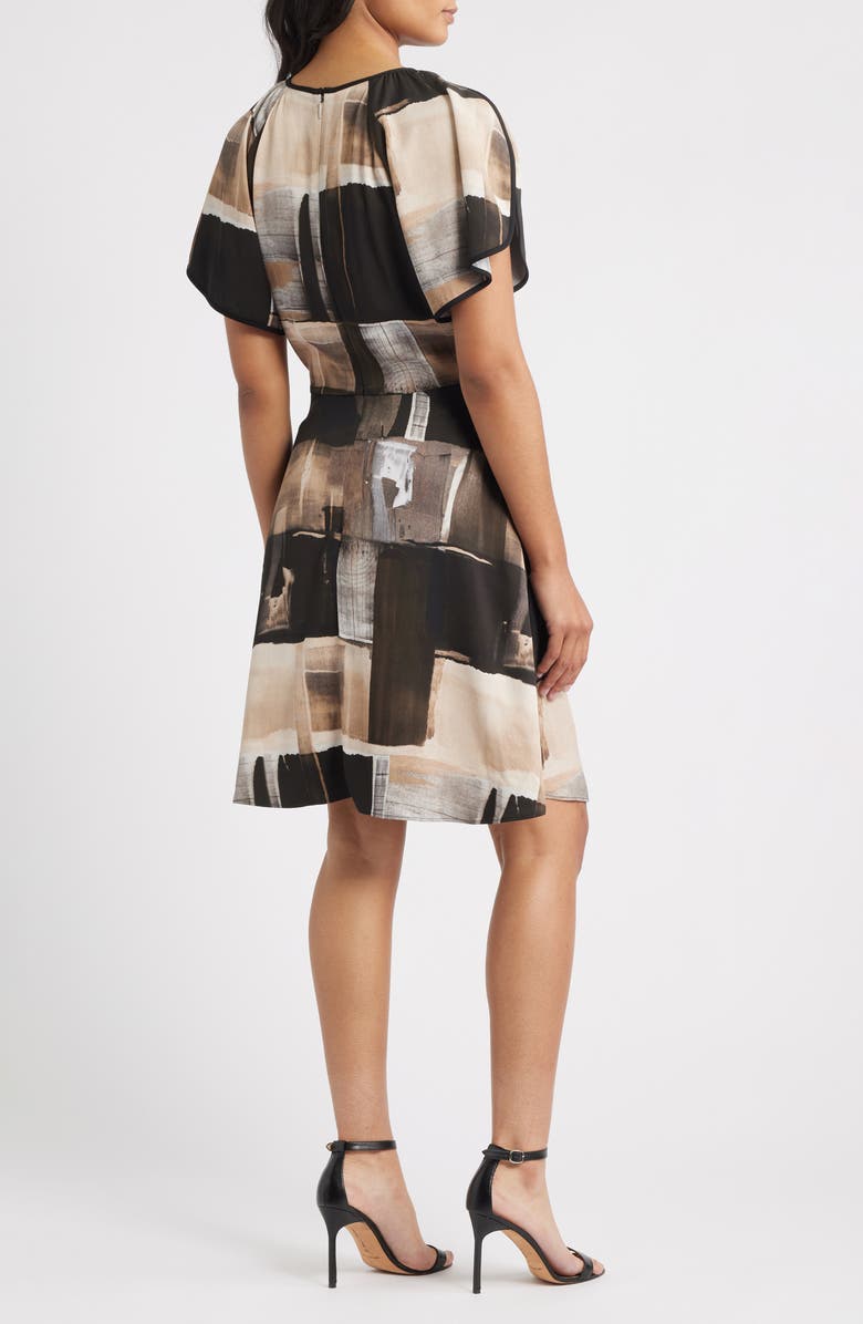 BOSS Divalia Abstract Print, Alternate, color, Black/ Grey Multi