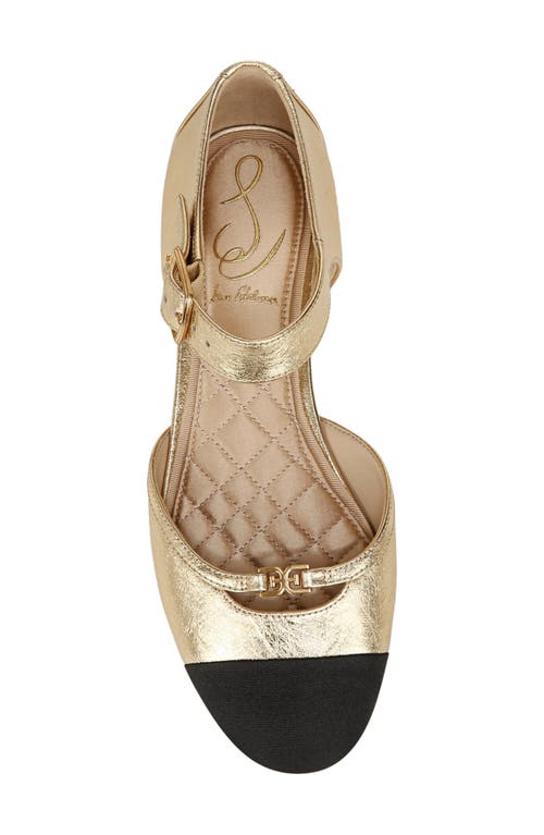 Sam Edelman Women's Rylie Flats In Amber Gold/black