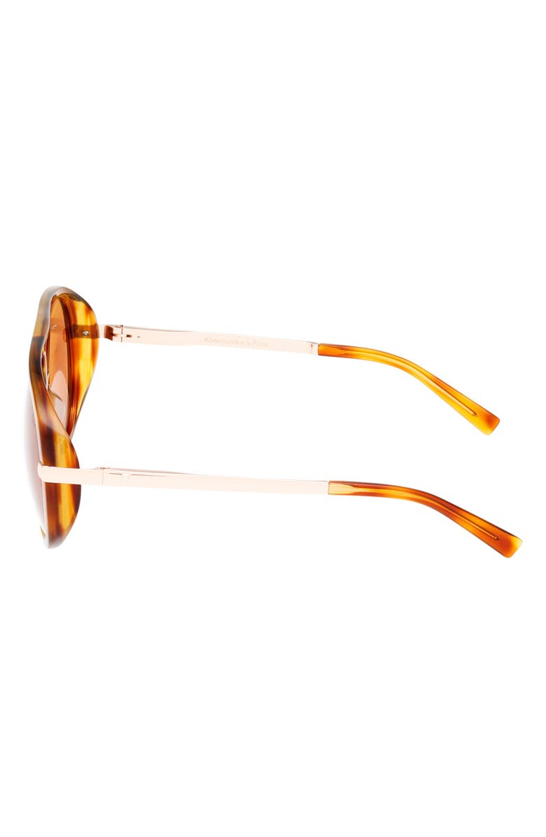 ABERCROMBIE & FITCH 60mm Pilot Sunglasses, Alternate, color, Blonde Havana / Brown