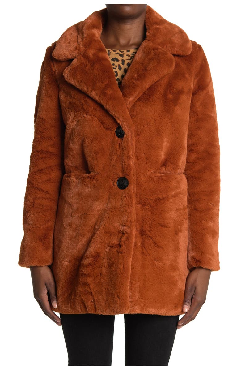 Sam Edelman Faux Fur Coat, Alternate, color,