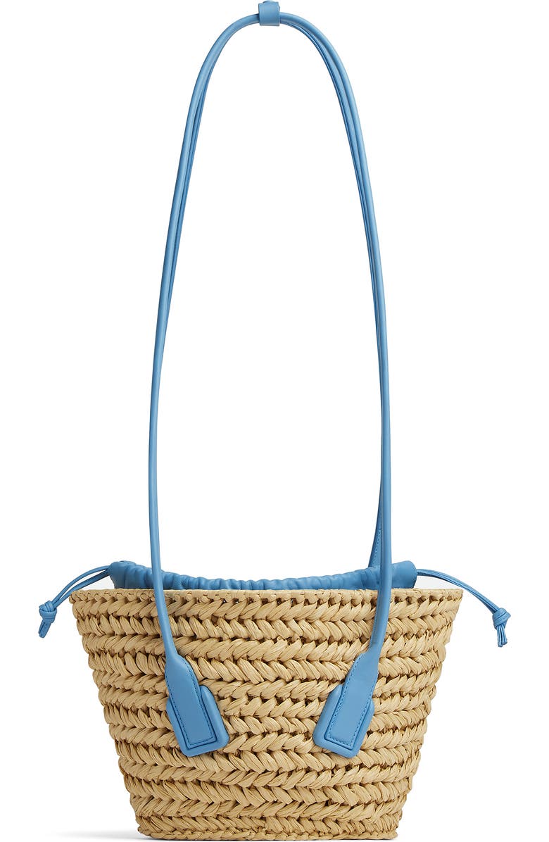 Bottega Veneta Arco Woven Raffia Basket Bag, Main, color,