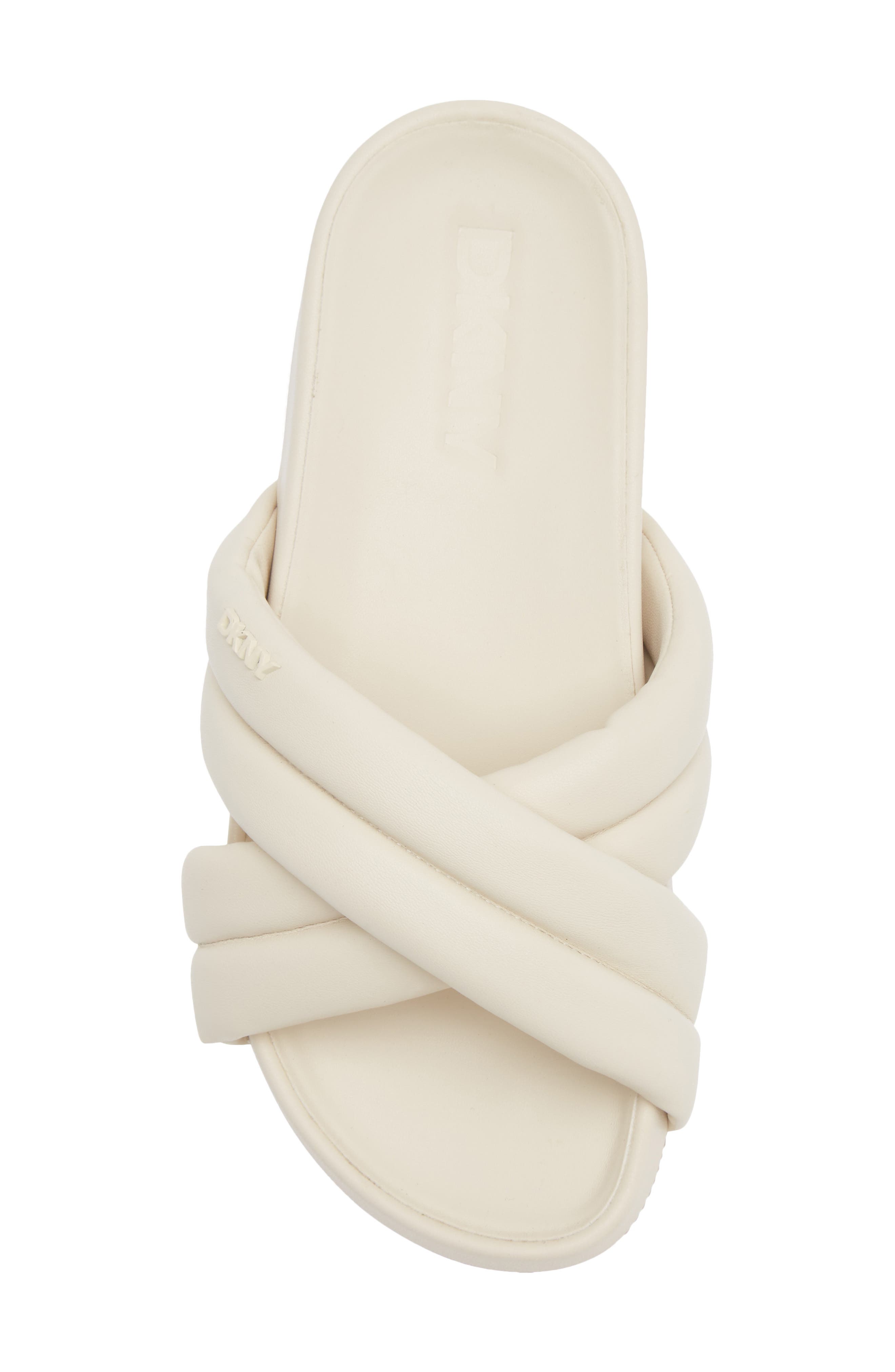 Indra Crisscross Platform Slide Sandal, Alternate, color, BONE