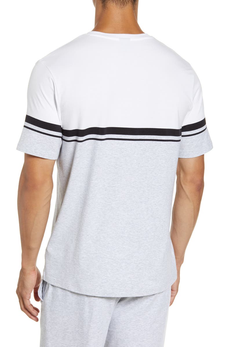 BOSS Stripe V-Neck T-Shirt, Alternate, color,