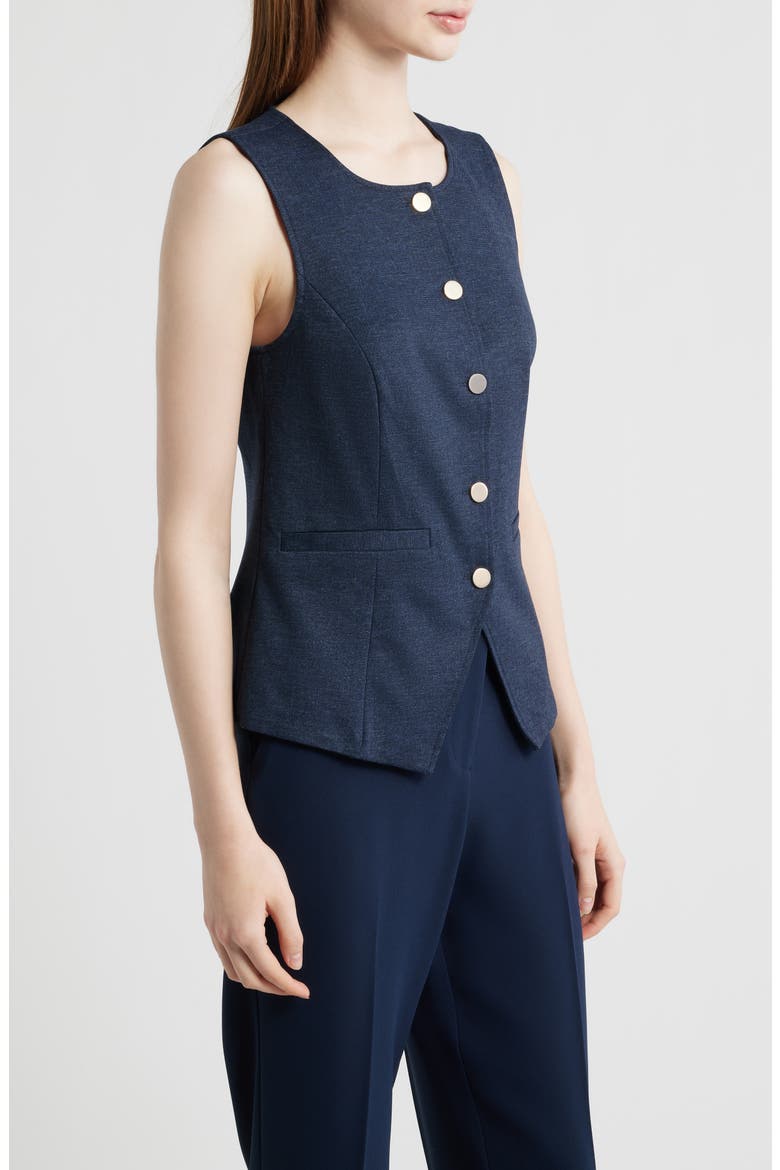 Scoop Neck Vest, Alternate, color, INDIGO