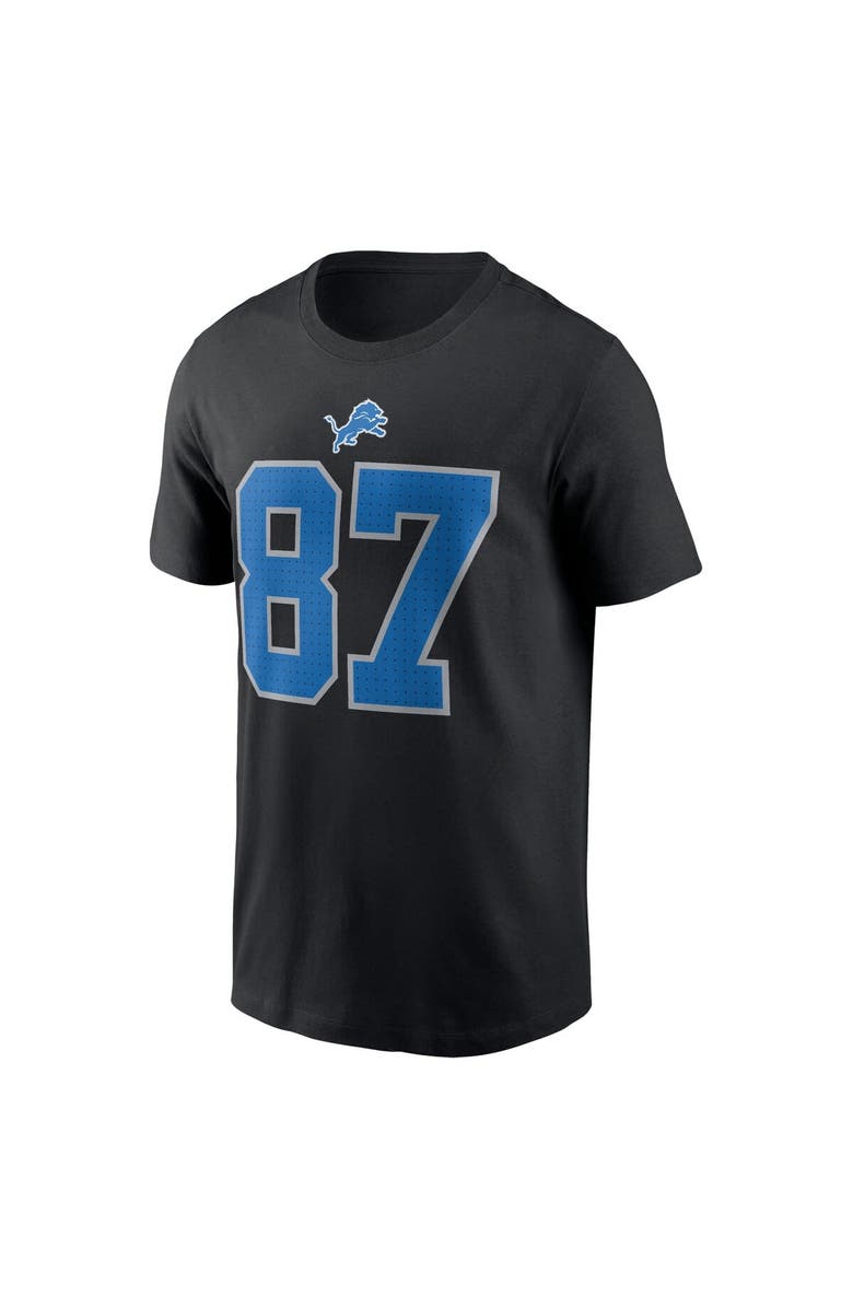 Nike Men's Nike Sam LaPorta Black Detroit Lions Name & Number T-Shirt, Alternate, color, Black