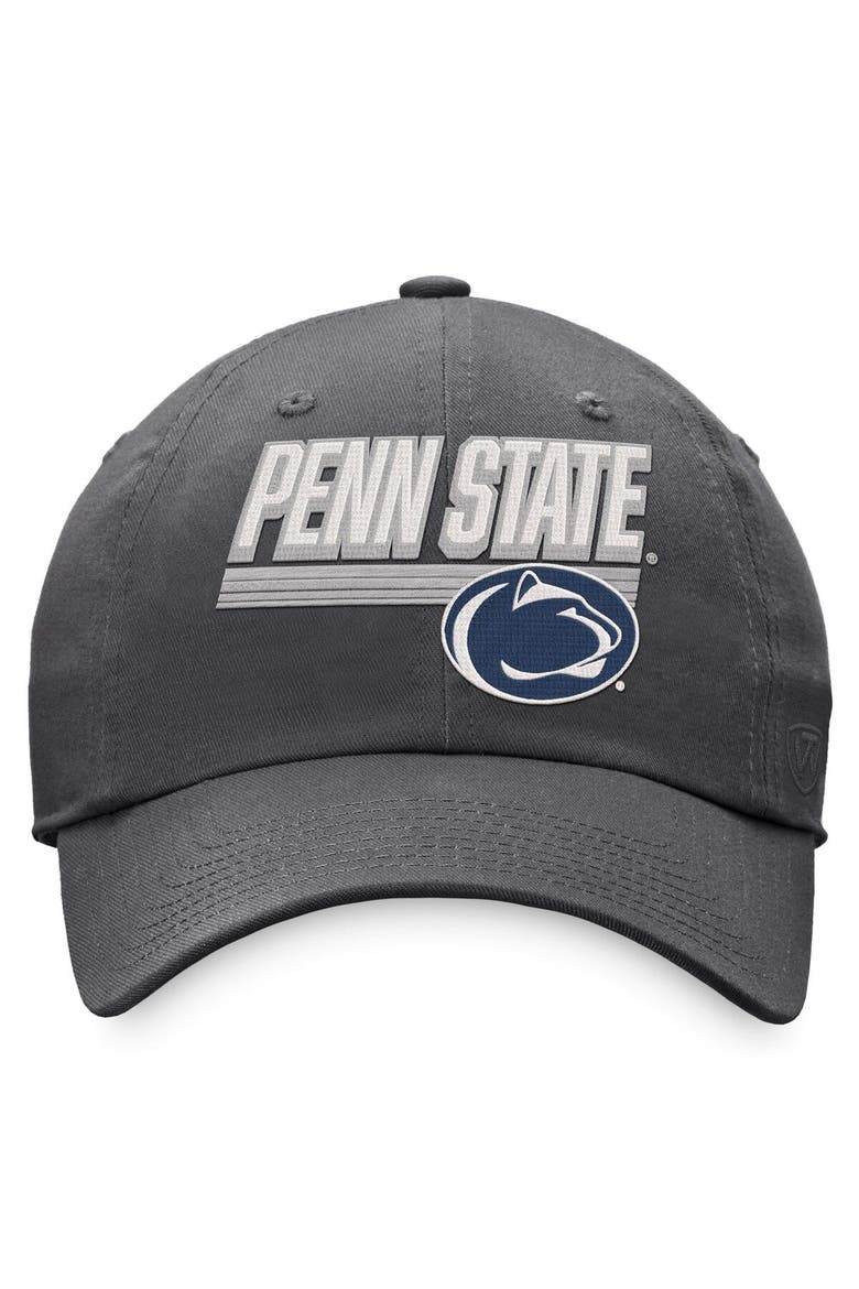 Men's Top of the World Charcoal Penn State Nittany Lions Slice Adjustable Hat, Alternate, color, Charcoal