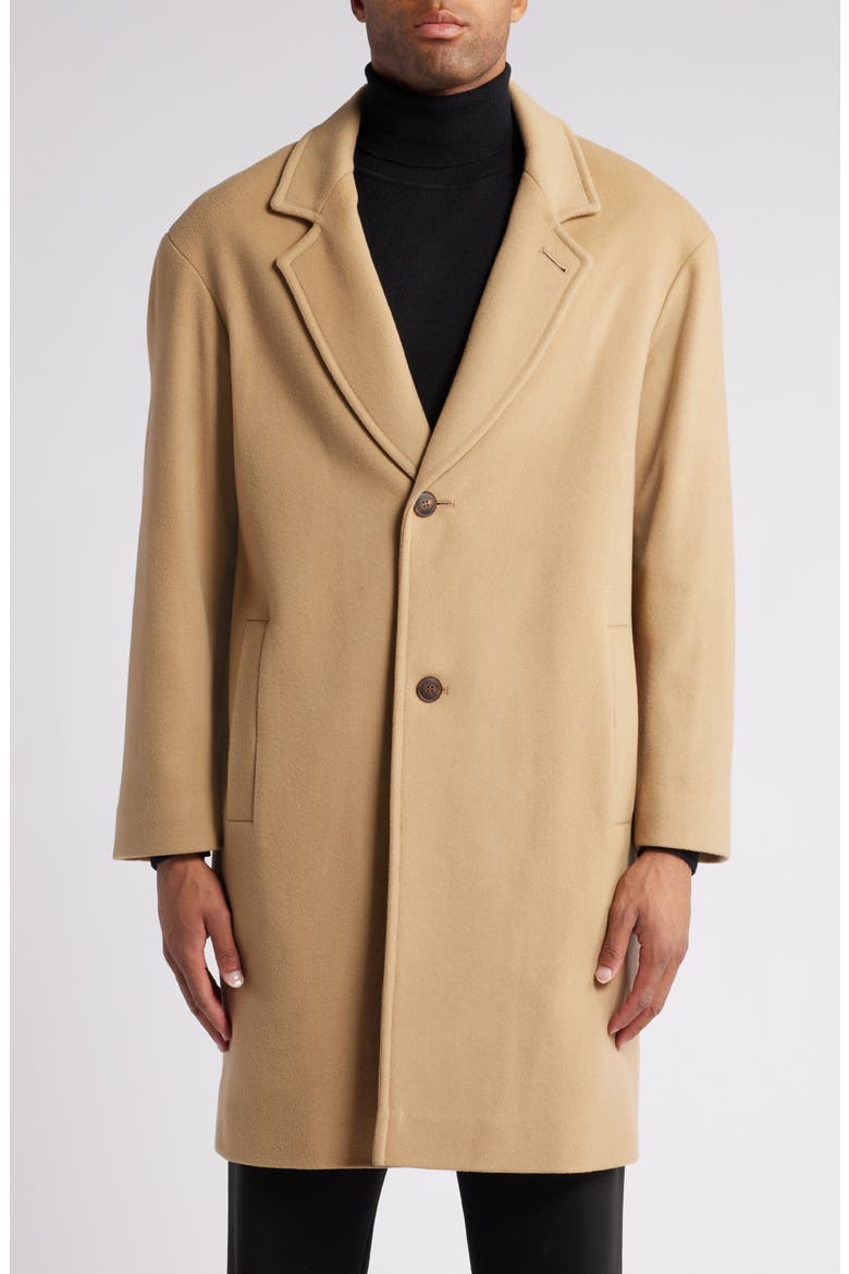 Oscar Wool Topcoat (Nordstrom Exclusive), Alternate, color, CAMEL