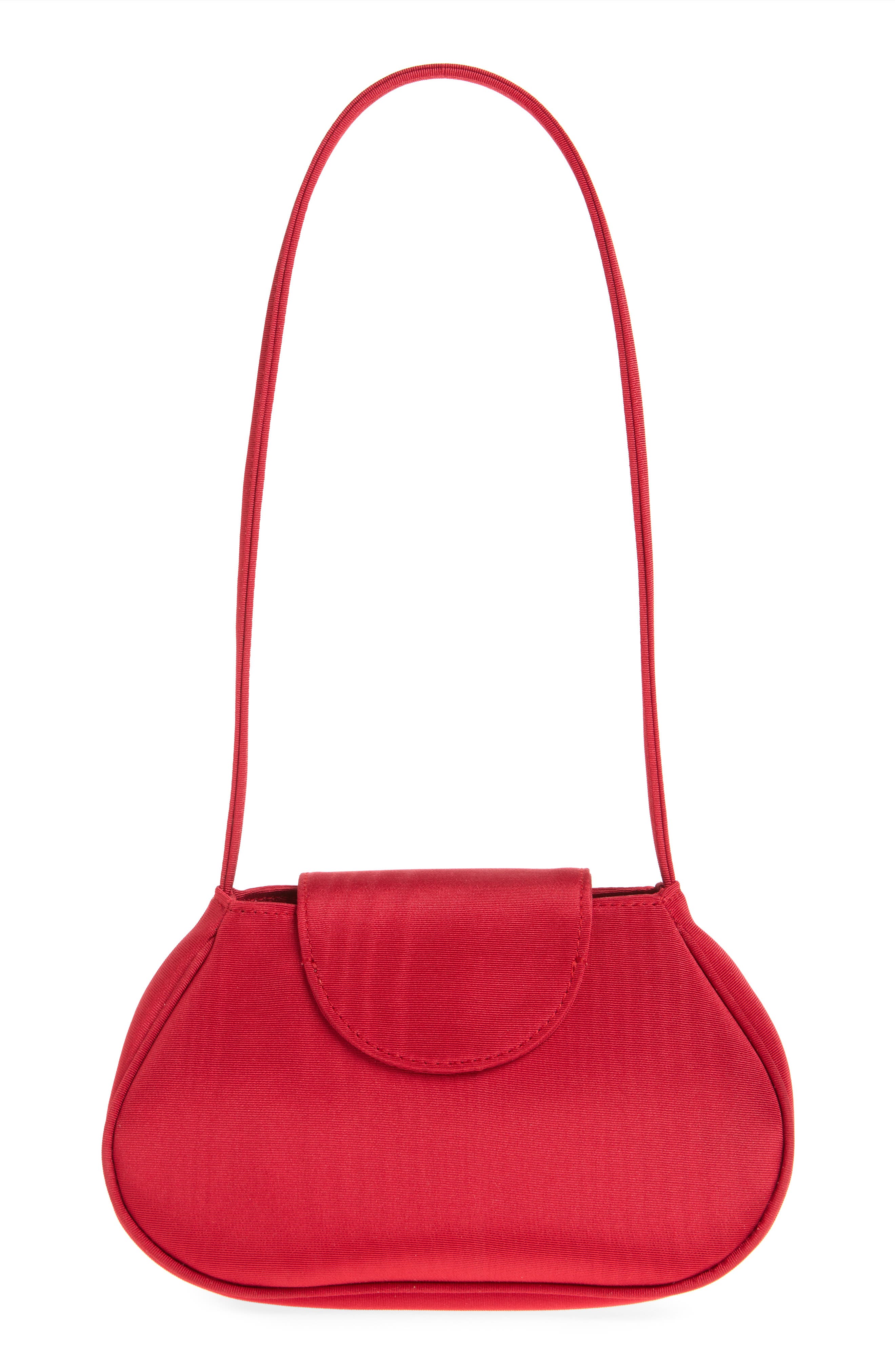 Ineva Moiré Baguette Shoulder Bag, Alternate, color, RED