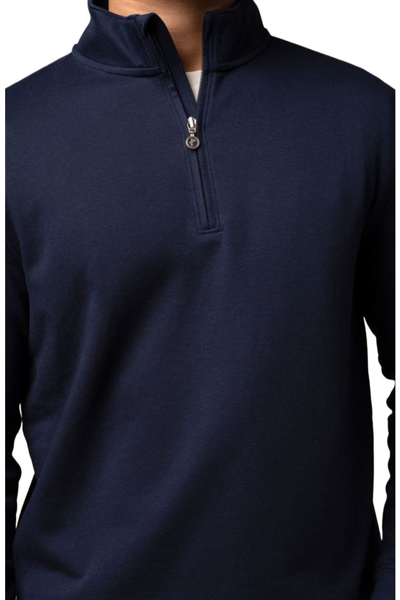 Terry Twillback 1/4 Zip, Alternate, color, Driver Navy