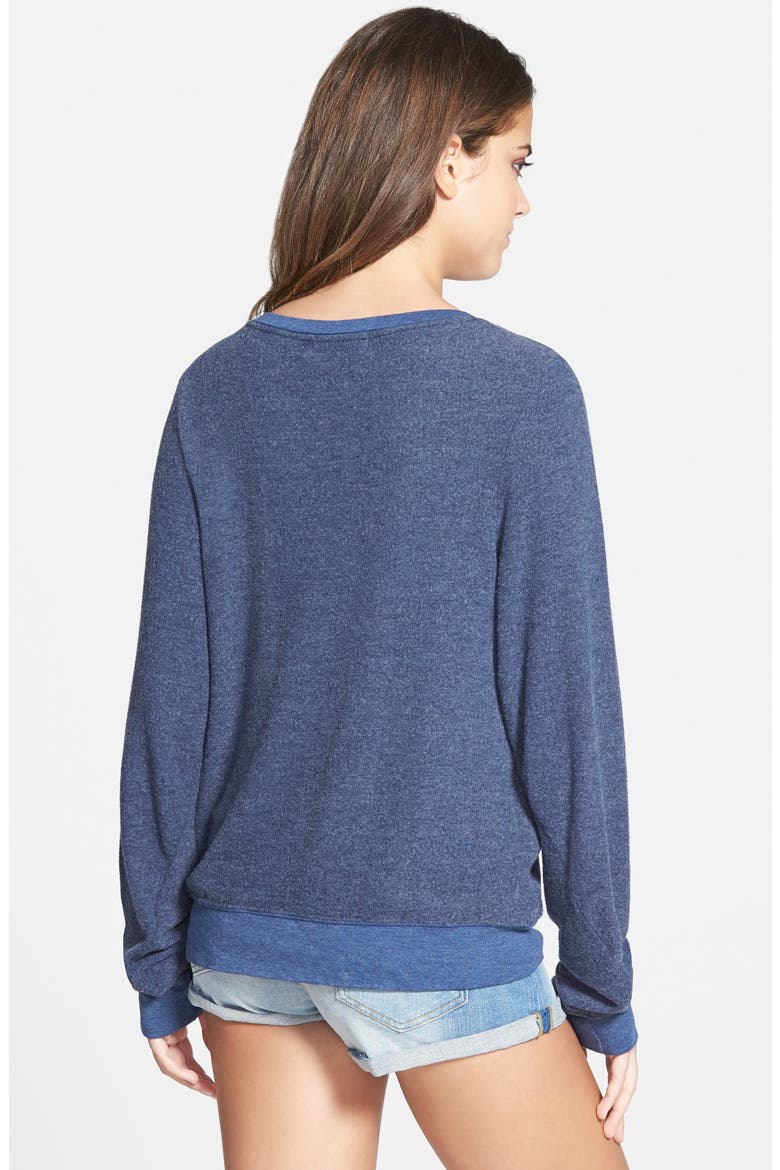 'Hot Dog Love - Baggy Beach Jumper' Pullover, Alternate, color, OPIUM BLUE