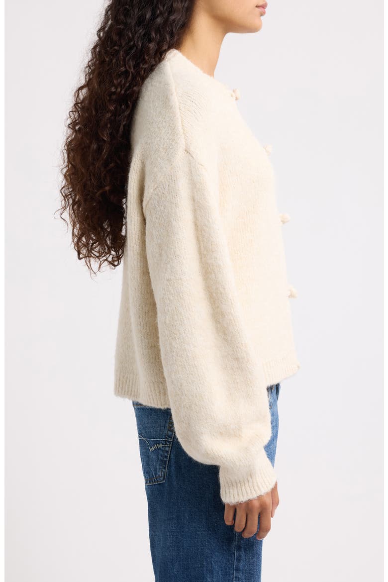 Knot Fastening Cardigan, Alternate, color, CREAM