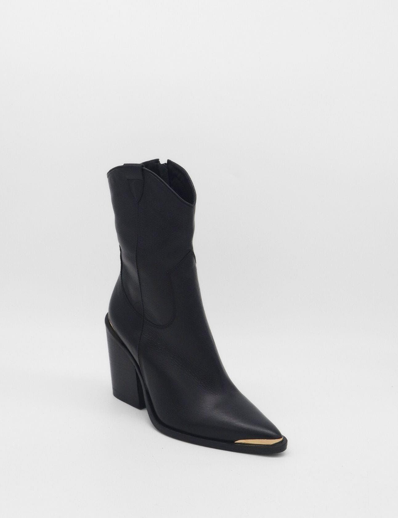 STIVALI NEW YORK Western Cowboy Boots, Main, color, Black