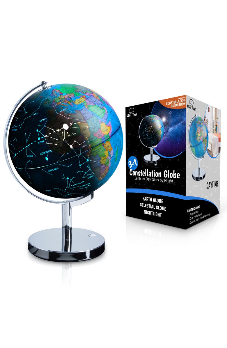 USA Toyz Illuminated Globe of the World with Stand - 9 Diameter, Main, color, Multi Color