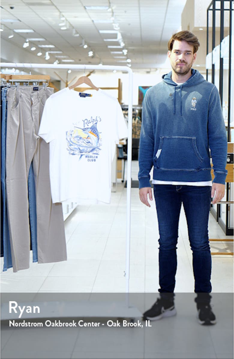 Ralph's Marlin Club Cotton Graphic T-Shirt, sales video thumbnail