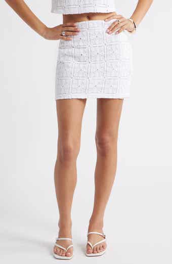 Open Edit Textured Knit Miniskirt