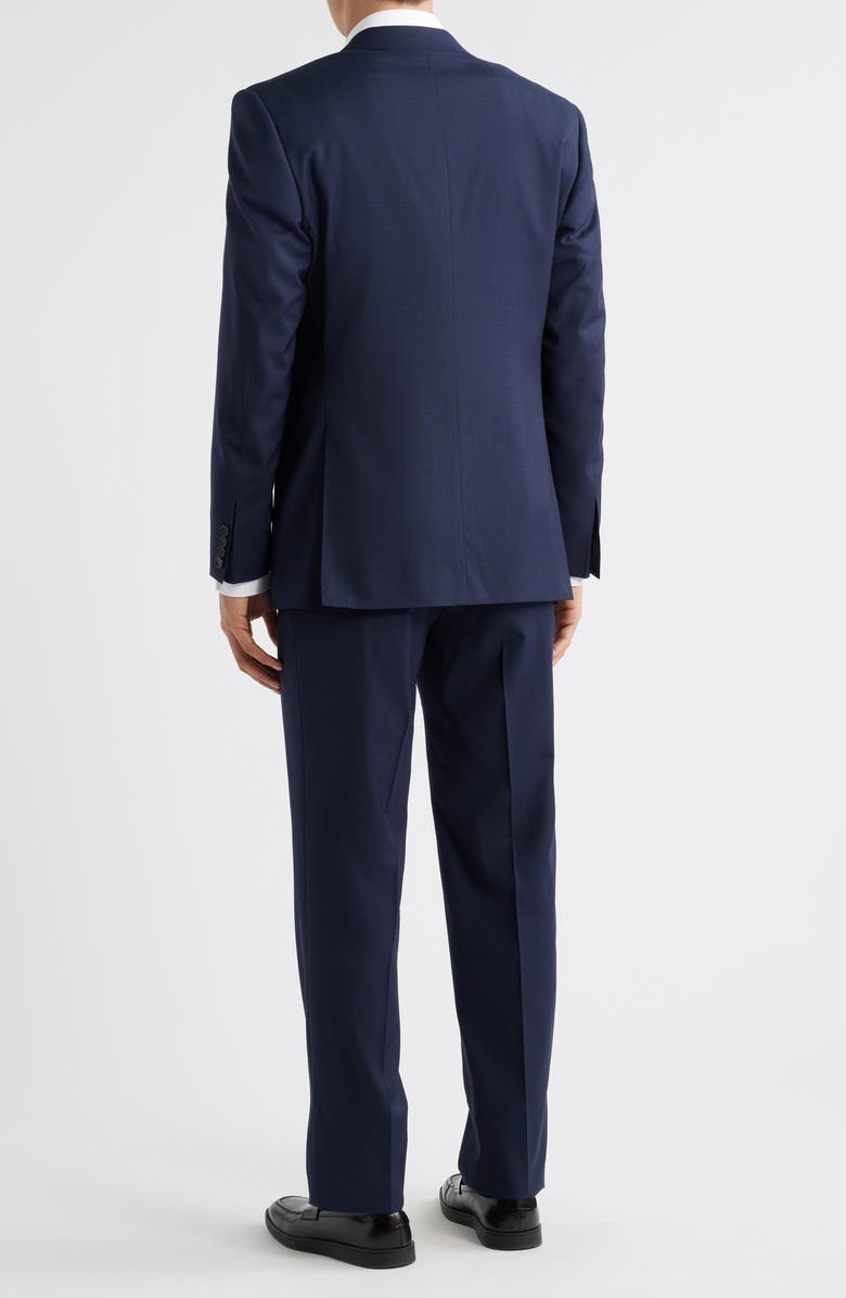 Canali Siena Regular Fit Navy Glen Check Suit, Alternate, color, Navy