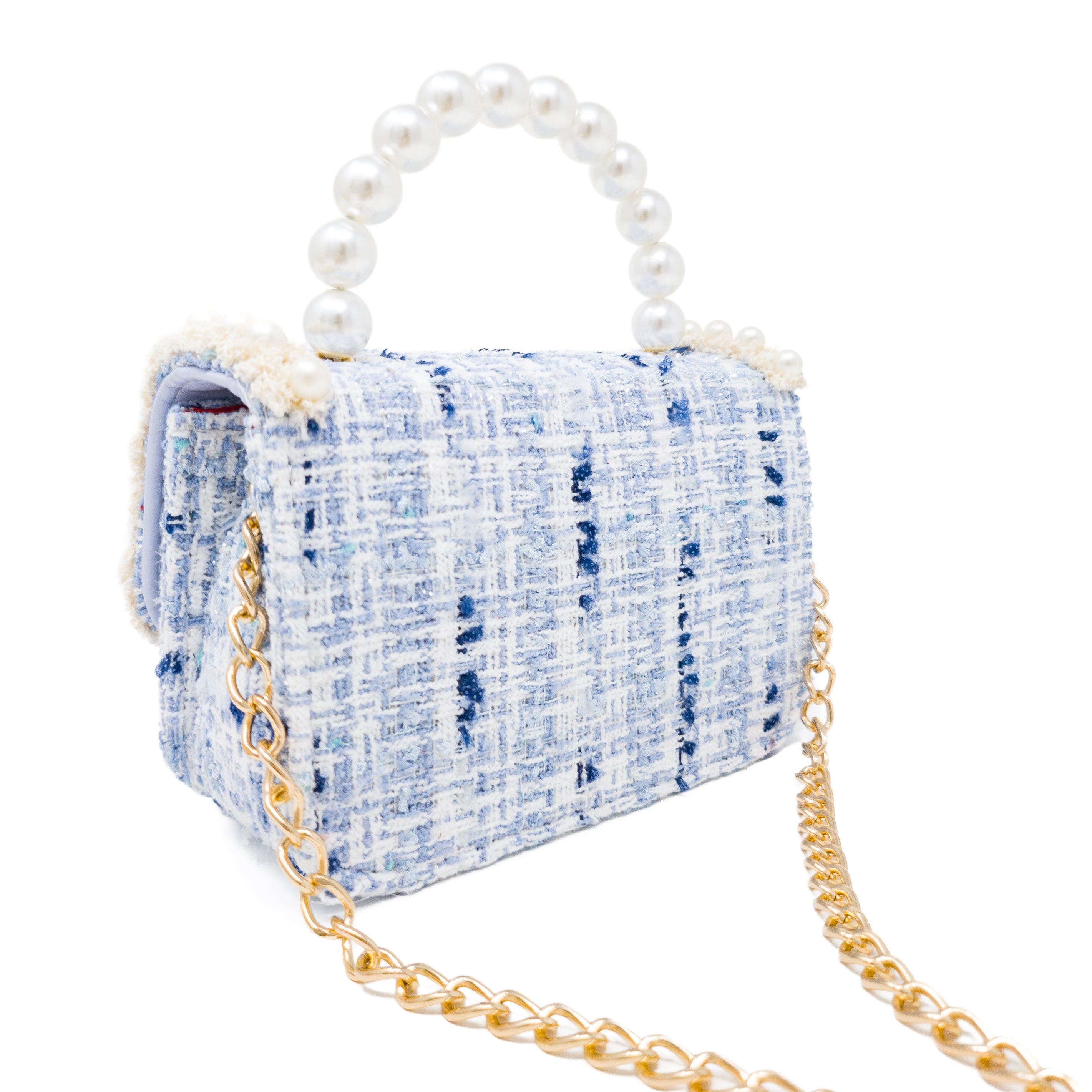 Handbag - Pearl Garden, Alternate, color, Blue Hydrangea