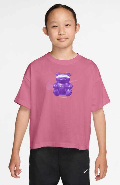 Kids' Bear Graphic Cotton T-Shirt (Big Kid)