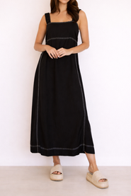 Studibaker Hawk Stitched Up Maxi Dress