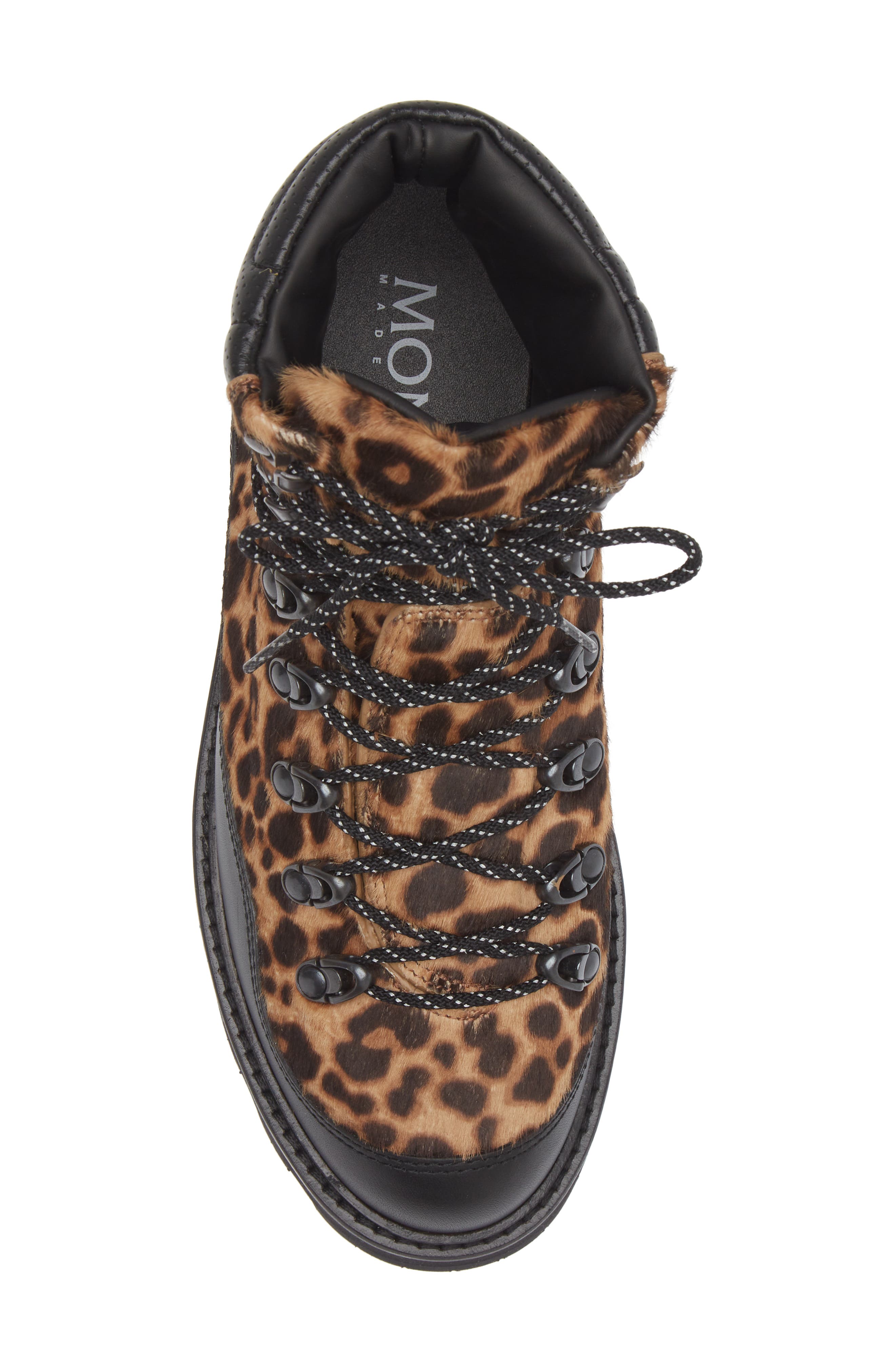 Moncler Peka Trek Genuine Calf Hair Boot, Alternate, color, 