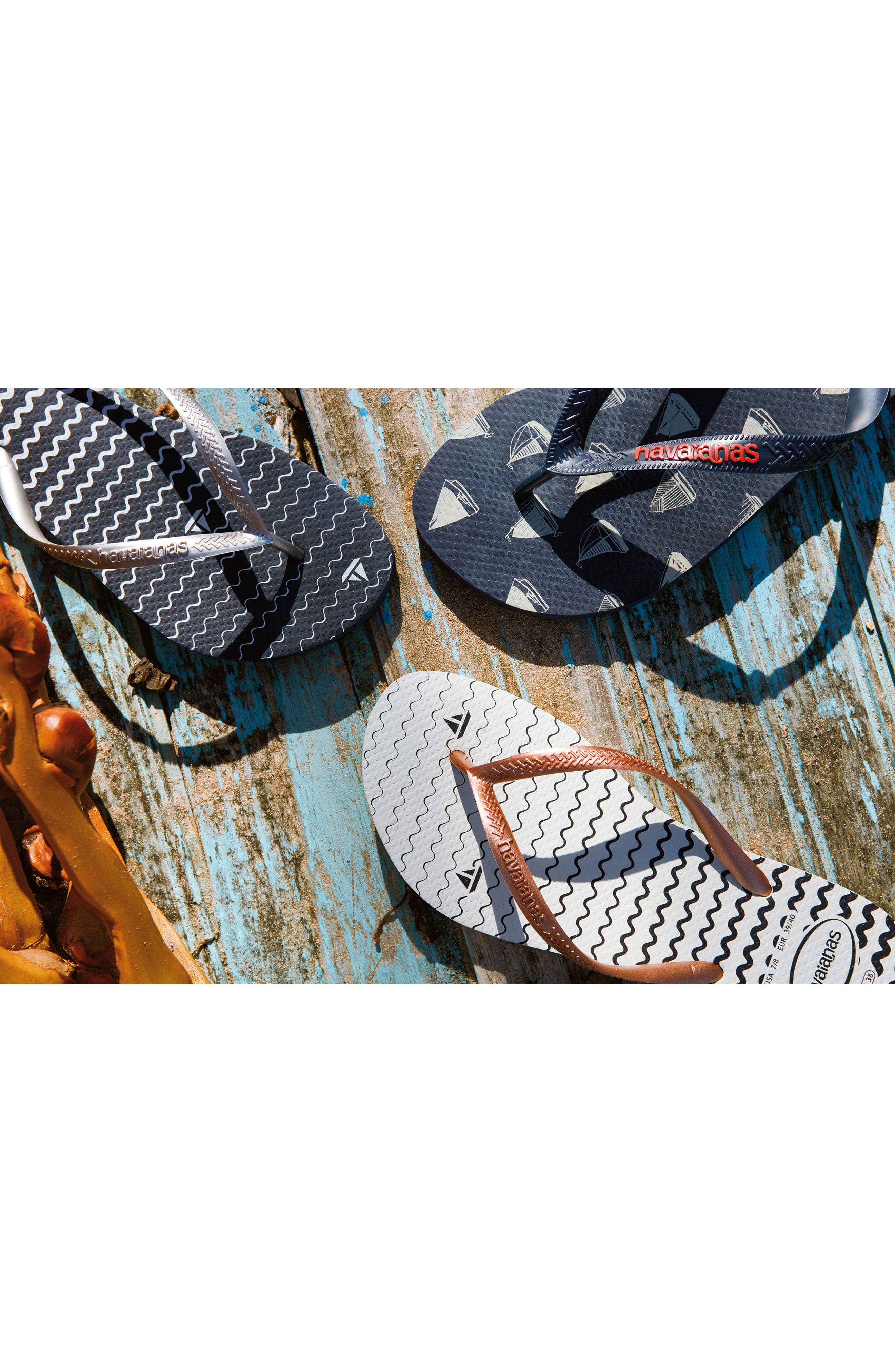 Havaianas Slim Oceano Flip Flop, Alternate, color, 