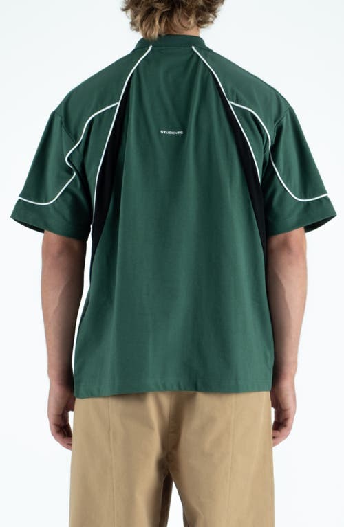 Students Captain Colorblock Polo In Animal Print