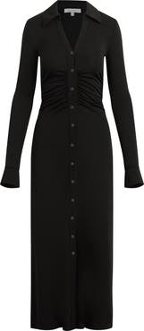 Favorite Daughter The Naomi Ruched Long Sleeve Maxi Dress